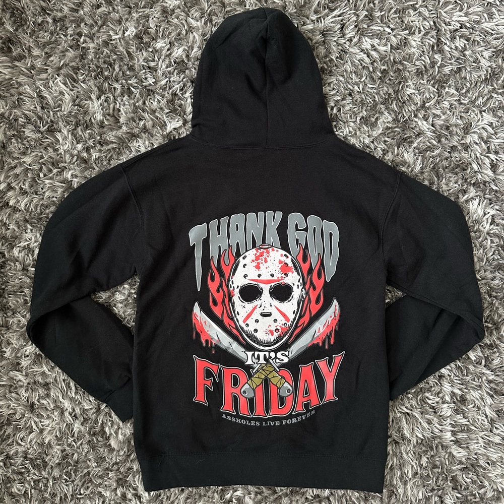 ALF Linda Finegold Thank god it’s Friday Jason Mask Horror Hoodie